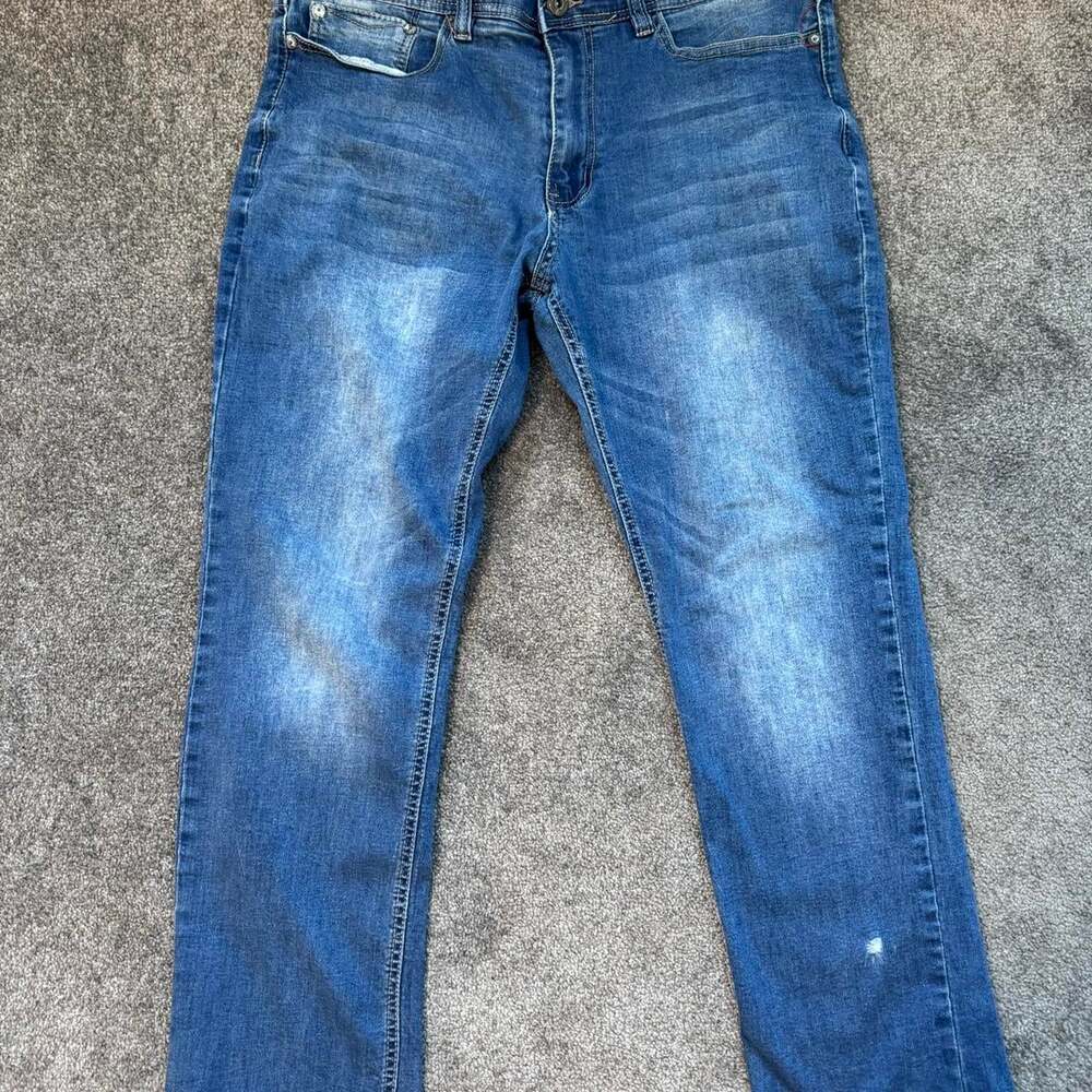 Nat Nast Men's Blue and Navy Jeans